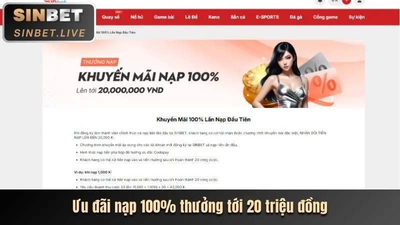 Thưởng nạp lại hàng ngày/tuần tại EUBET